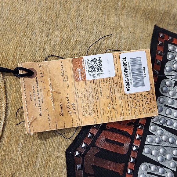 NEW HARLEY DAVIDSON STUDDED LOGO WOMEN'S T-SHIRT SHORT SLEEVE SIZE EXTRA LARGE - Picture 4 of 6